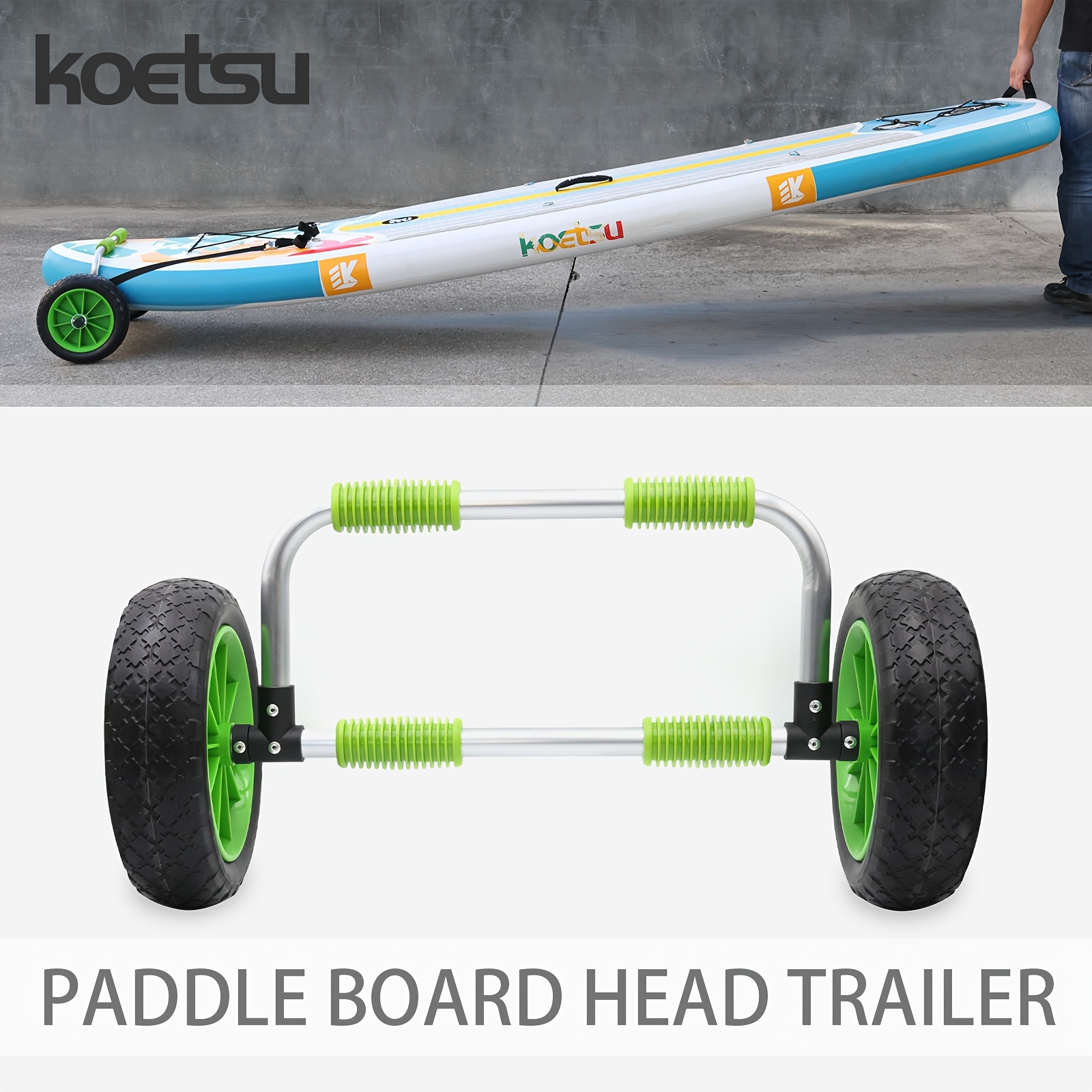 KOETSU パドルボード運搬用ドリー フロントエンドマウン - Fishing Kayak Cart のレビューと価格
