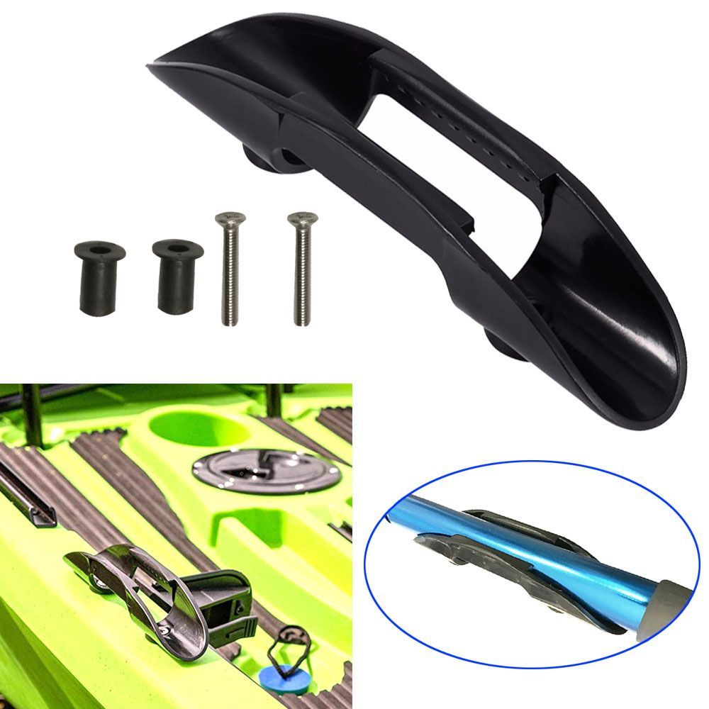 ブラックカヌーボートデッキマウントマリンフィッシングアクセサ - Fishing Kayak Paddle のレビューと価格