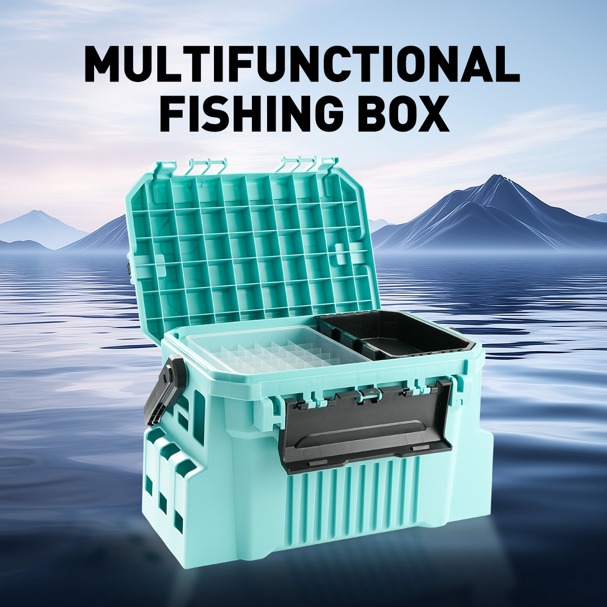 20L釣り道具箱（エギボックス付き）多機能海水釣り用高品質釣 - Fishing Kayak Crate のレビューと価格