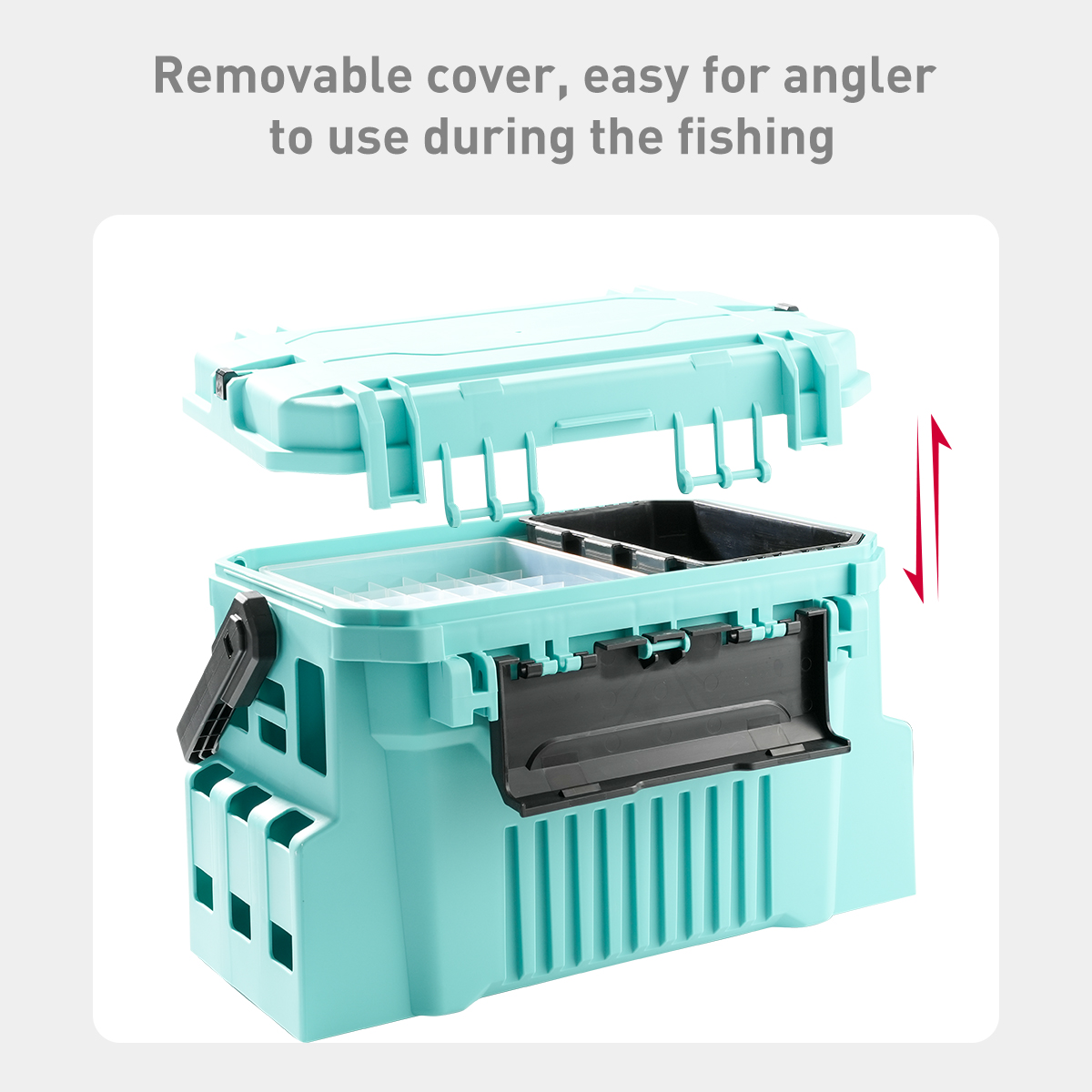 20L釣り道具箱（エギボックス付き）多機能海水釣り用高品質釣 - Fishing Kayak Crate のレビューと価格