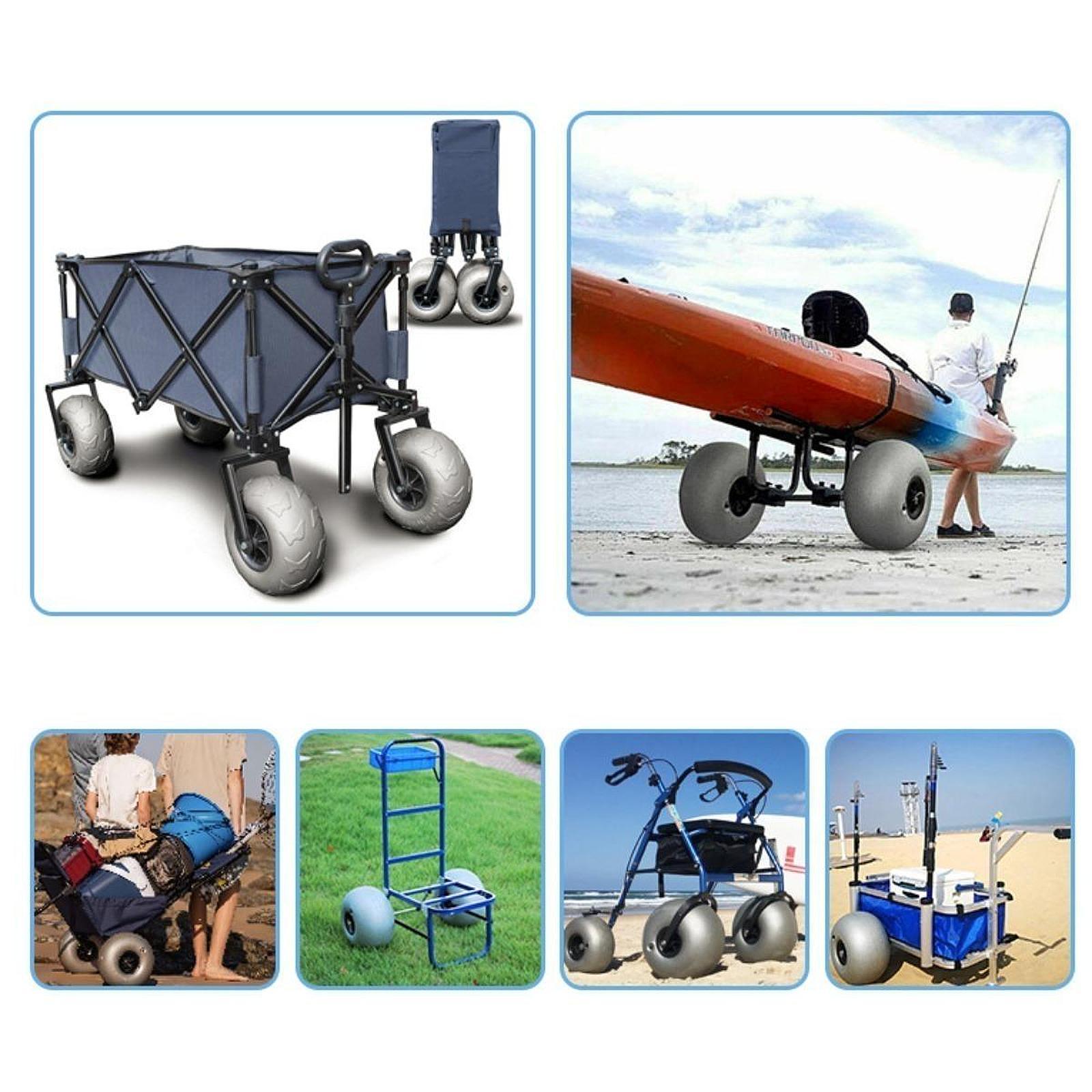 ビーチカートサンドホイール16インチビーチバルーンタイヤPV - Fishing Kayak Cart のレビューと価格