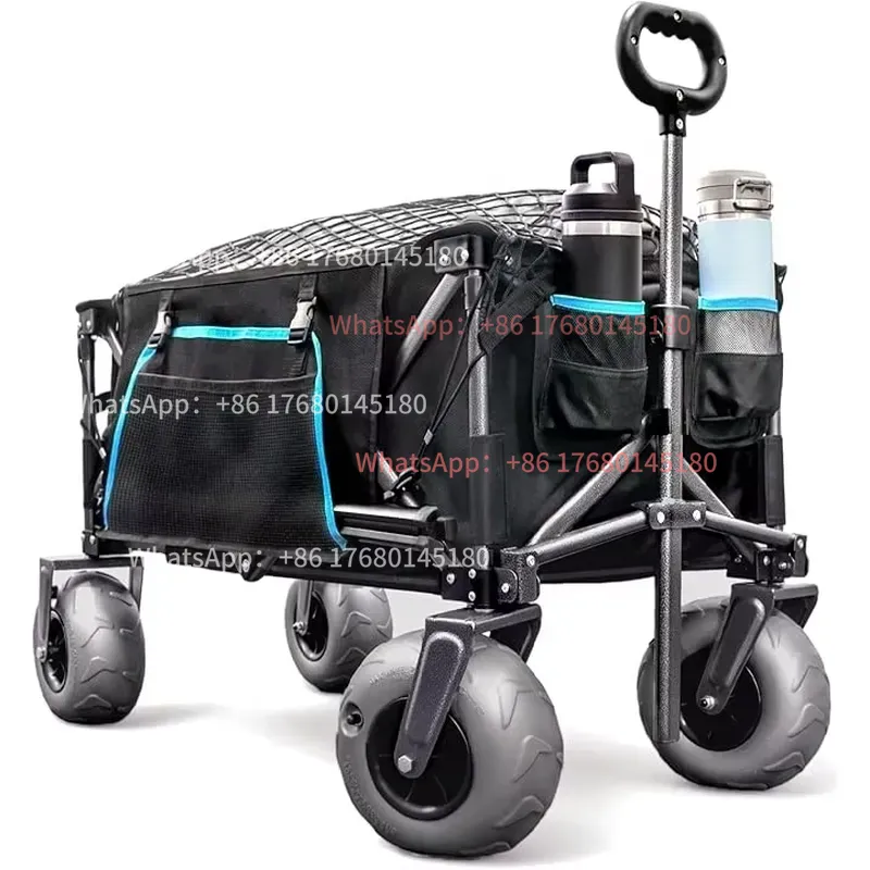9インチのPVC製空気注入式砂浜用車輪。ビーチ用車椅子、カヤ - Fishing Kayak Cart のレビューと価格